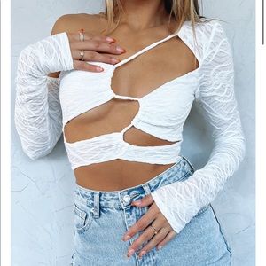asymmetrical crop top